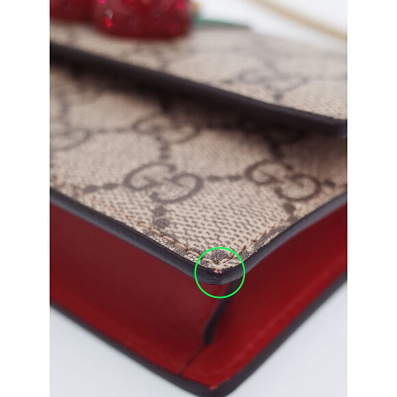 Gucci GG Supreme Canvas Bag Cherry Red Shoulder - Picture 4 of 9